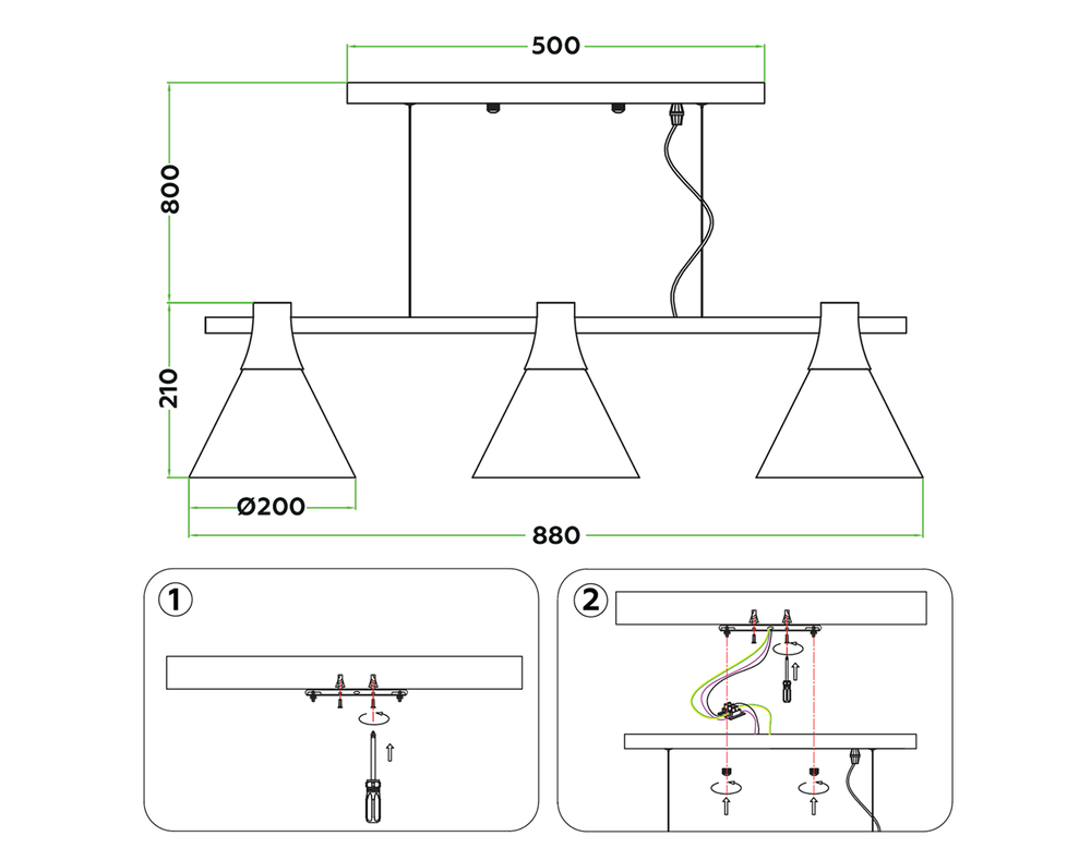 Ambrella Подвесной светильник в стиле лофт Loft TR8196