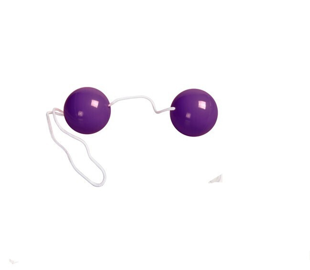 Вагинальные шарики Vibrotone Duo Balls (фиолетовый) (Цвет: фиолетовый)