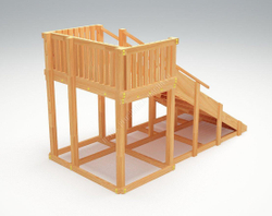 Зимняя горка TORUDA Север wood-3 (скат 3 м)