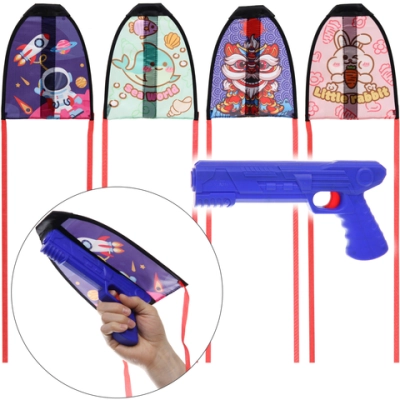 Воздушный змей «Забавные зверята» 24,5*20 см, запуск с пистолета, микс