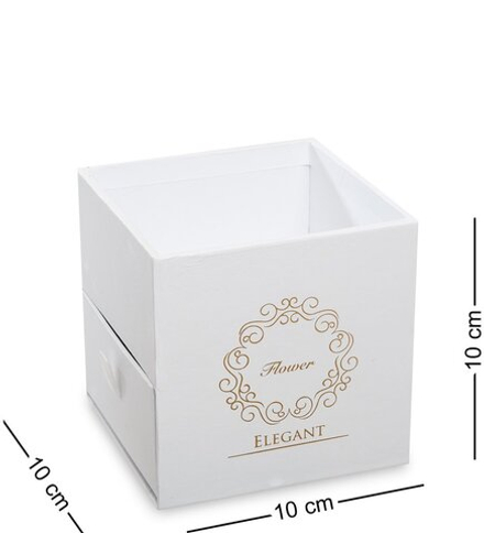 WG-100-B Коробка подарочная «Букет с сюрпризом» цв.белый