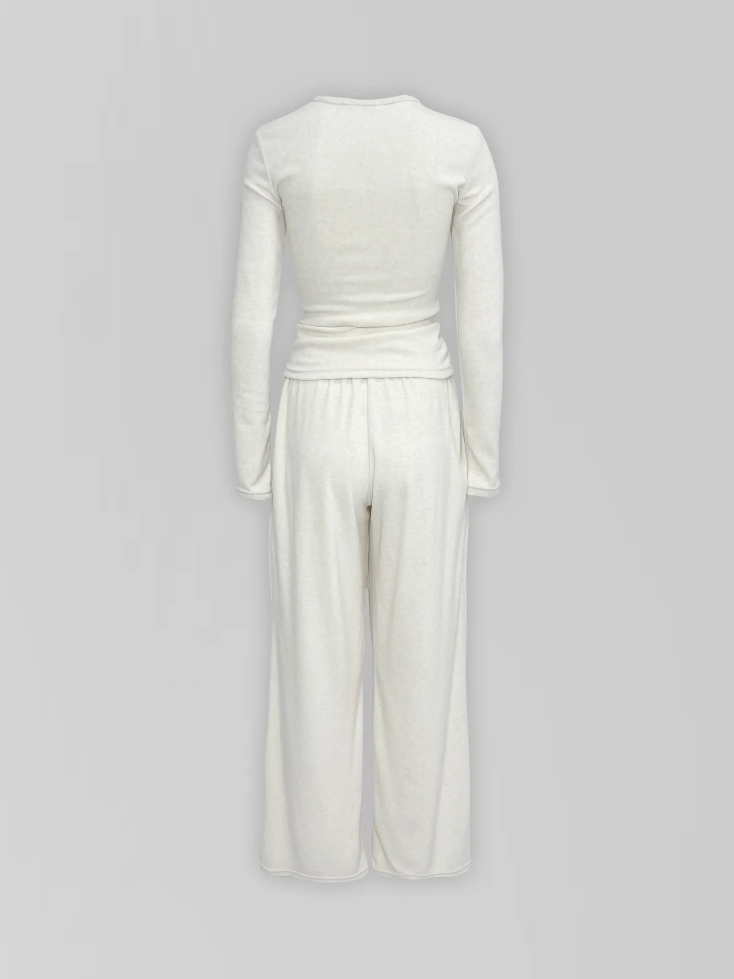 Костюм Agdali brand 1032 однотонный из лонгслива с пуговицами и широких штанов