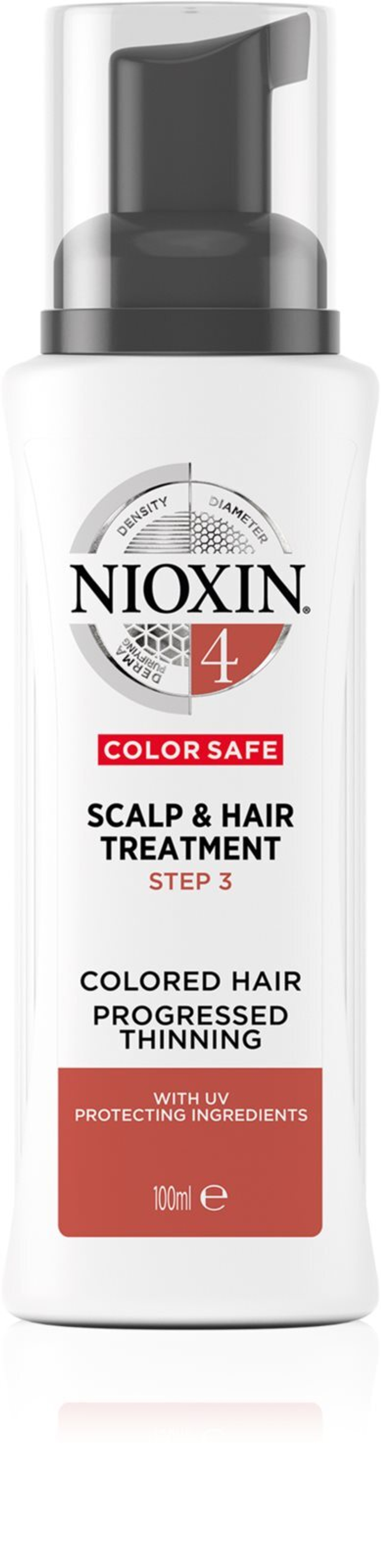 Nioxin System 4 Color Safe - лечение истонченных, тонких или химически обработанных волос /   100  ml  / GTIN 8005610499413