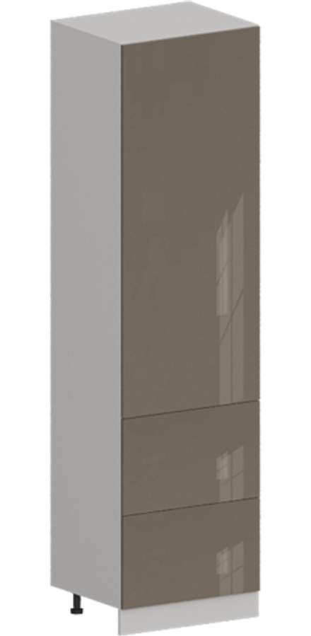 Кухня Модуль ШП2Я 600М Графит / Капучино