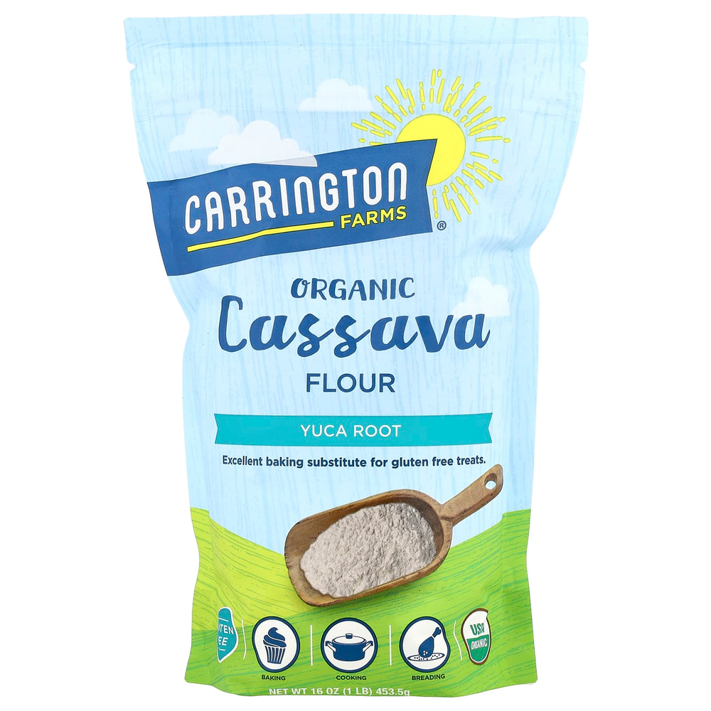 Carrington Farms, Органическая мука из кассавы, корень юки, 453,5 г (16 унций)