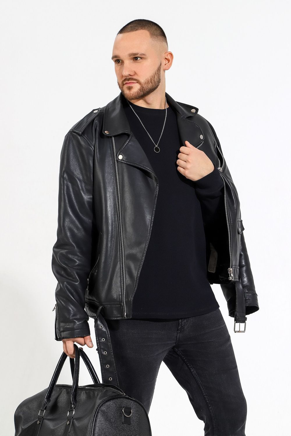 Джемпер мужской Лонг-4 Виотекс ЧЁРНЫЙ