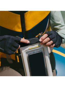 Гермочехол Naturehike плоский для телефона 23х13,5 см., бело-зеленый