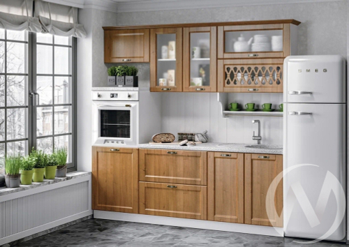 Кухня Милано 2;2м (белый/орех/антарес) Компоновка №3