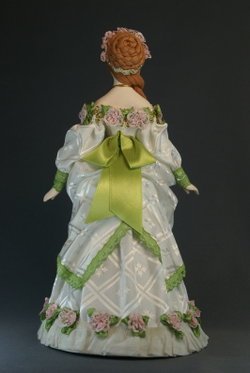Кукла коллекционная Потешного промысла Дама в бальном платье. 19 в. Петербург