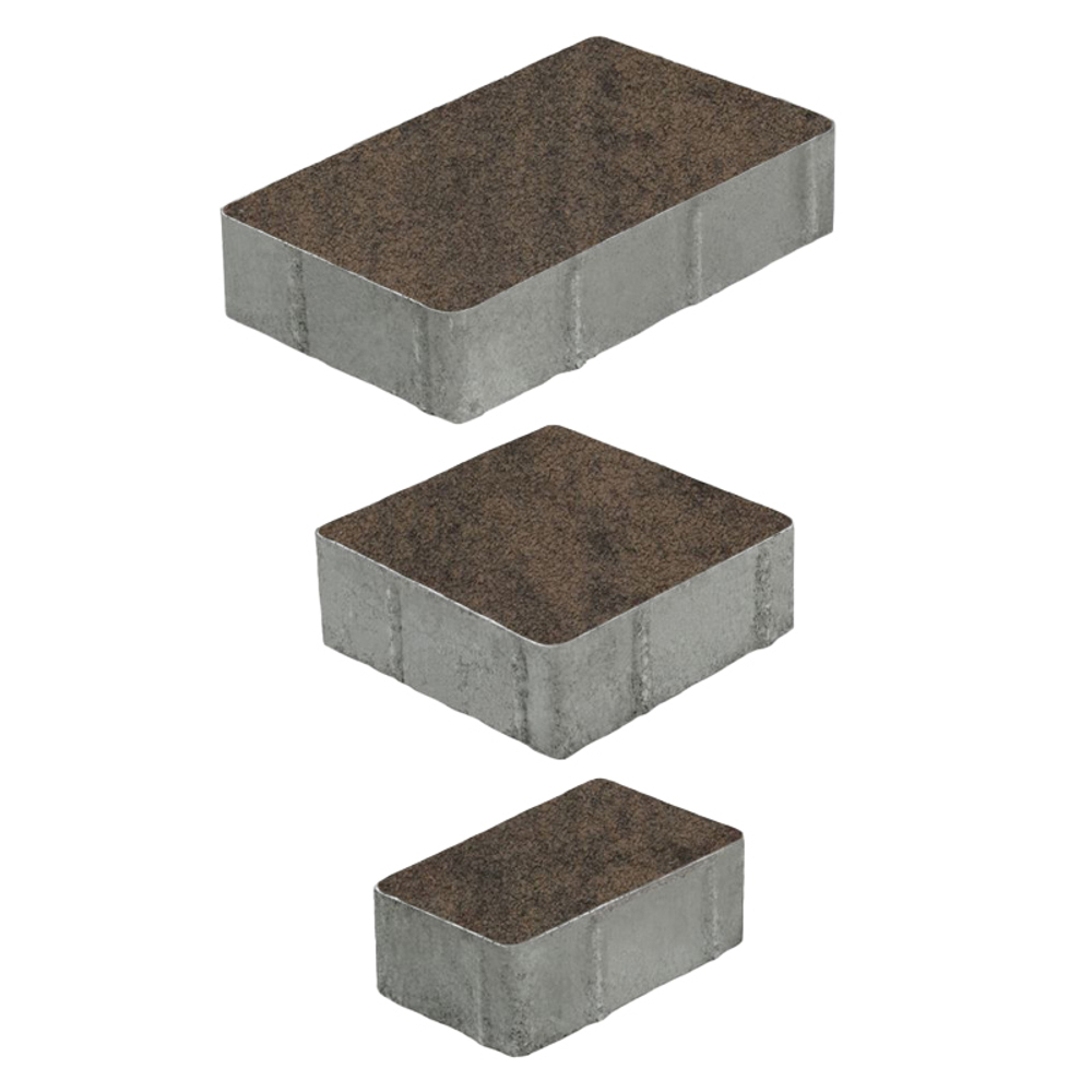 Тротуарная плитка СТАРЫЙ ГОРОД - Листопад гранит Шелковица, комплект из 3 видов плит