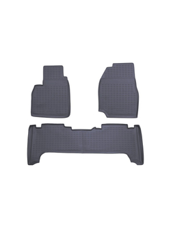 Коврики в салон для TOYOTA Land Cruiser 100 1998-2007, 3 шт. (полиуретан, серые) NLC.48.06.211K