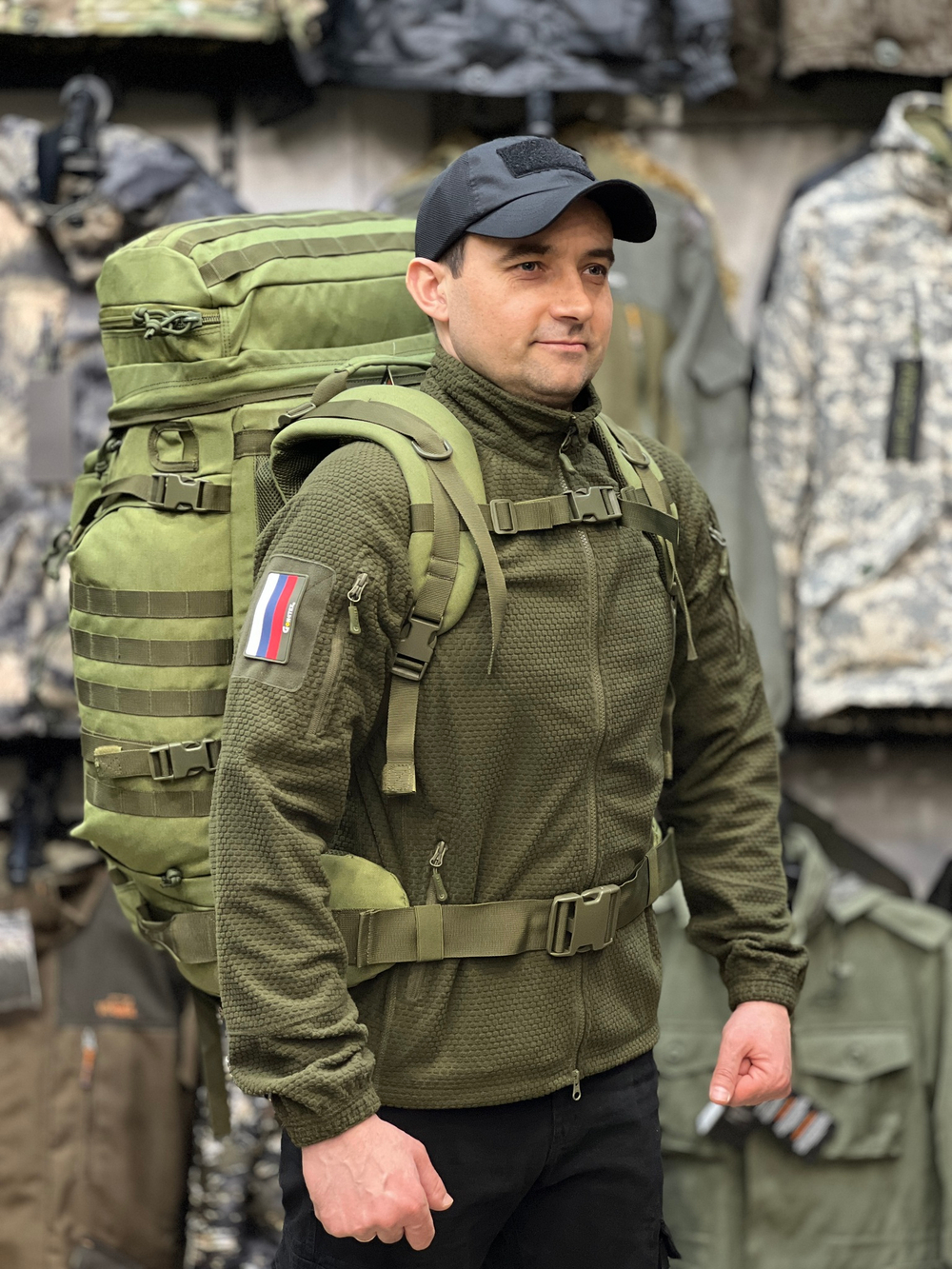 Рюкзак рейдовый 7.62, 100 л, Олива