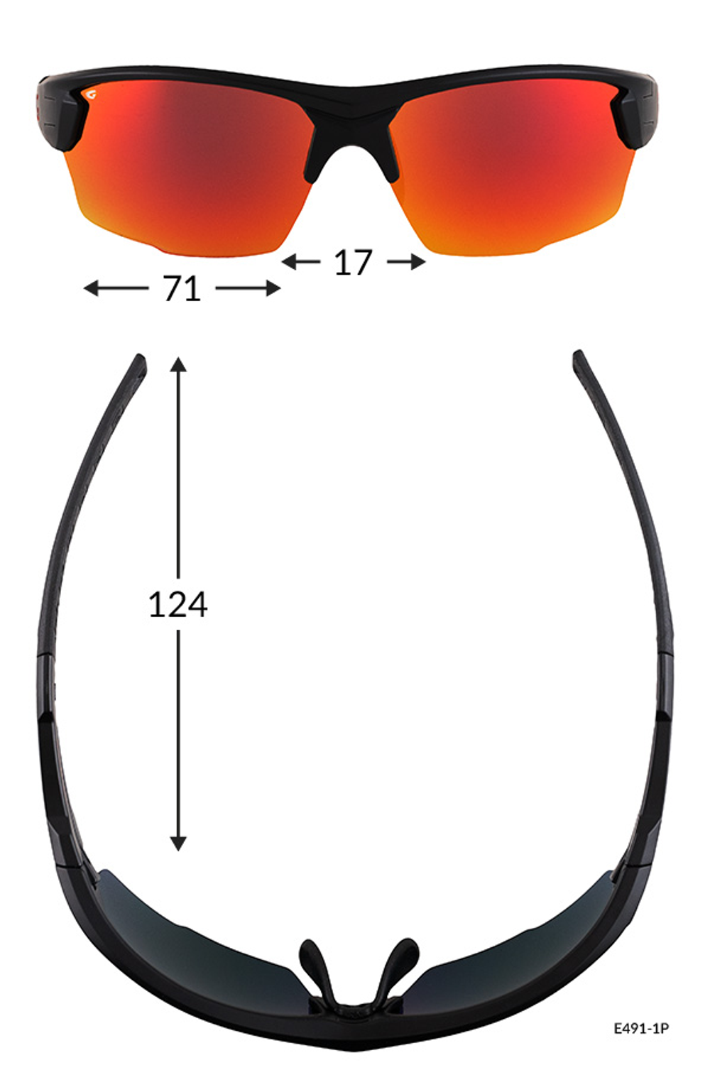 Спортивные очки GOG Lhotse / Matt Black / Polarized Reflex Silver