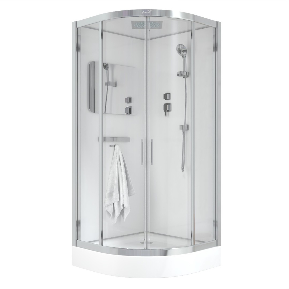 Душевая кабина Ceruttispa (ЧеруттиСпа) VIVA 101, с низким поддоном, 100x100x215