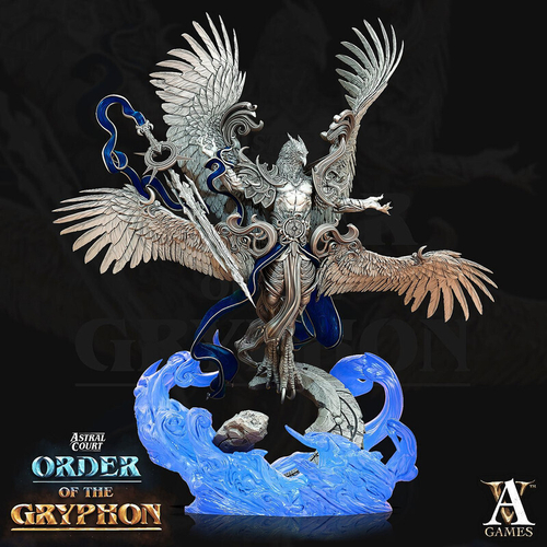 Grand Alliance Chaos Disciples of Tzeentch Chaos Daemons Daemon Prince Демон-принц Тзинча миниатюра для dnd, днд, pathfinder, фентези, Настольная игра, НРИ, Варгейм, РПГ