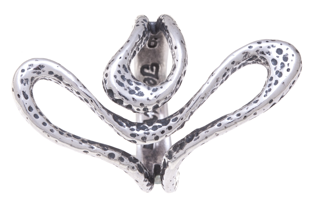 "Румми" кольцо в серебряном покрытии из коллекции "Двойная игра" от Jenavi