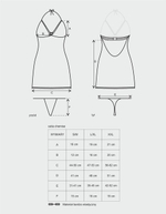 Черная гипюровая сорочка Catia Chemise SM (42-44) (Цвет: черный)