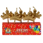 Свечи для торта на пиках Корона, 5 шт. С-6008