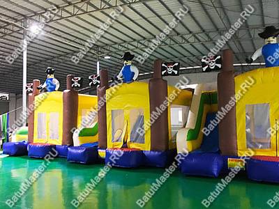 Коммерческий надувной батут "Пират 3" 4*4*4 м