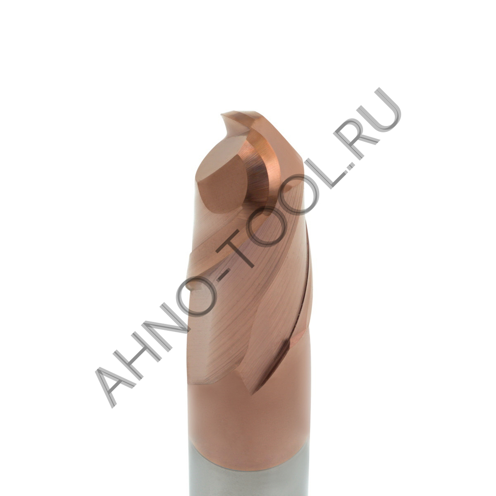 Фреза монолитная твердосплавная BRGM-2B-R2.5 HRC55 AHNO