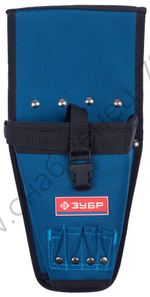 ЗУБР кобура для шуруповерта с отделениями для бит и сверл (38630)