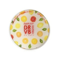 Пудра компактная с витаминами №21 беж SPF50 PA++ FarmStay DR-V8 Vitamin UV pack 13 2х12г