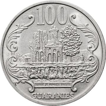 100 гуарани 2016 Парагвай