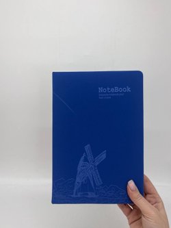 Блокнот 112 л. В5 25*17,5 см лин. синий бархат (7674-11)