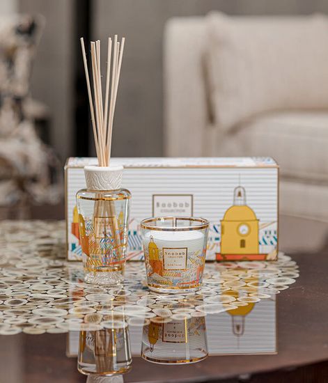Saint-Tropez, набор аромадиффузор и свеча My first Baobab, Baobab Collection