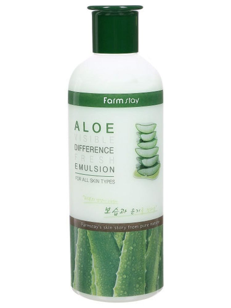 FarmStay Эмульсия освежающая с экстрактом алоэ Aloe Visible Difference Fresh Emulsion, 350 мл