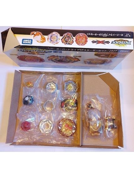 Набор 3 волчка + 1 лаунчер Overdrive Special Starter Set B191 от Takara Tomy