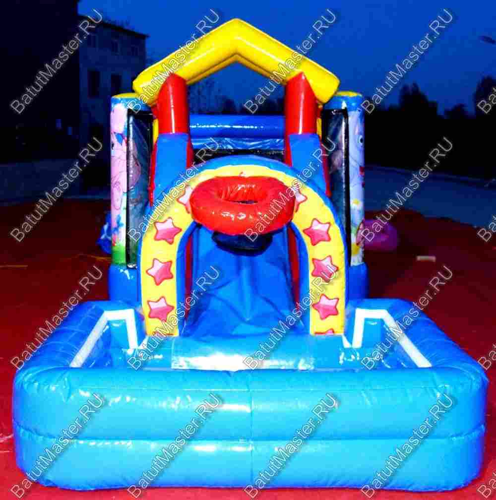 Детский надувной батут "Цирковой слоник"