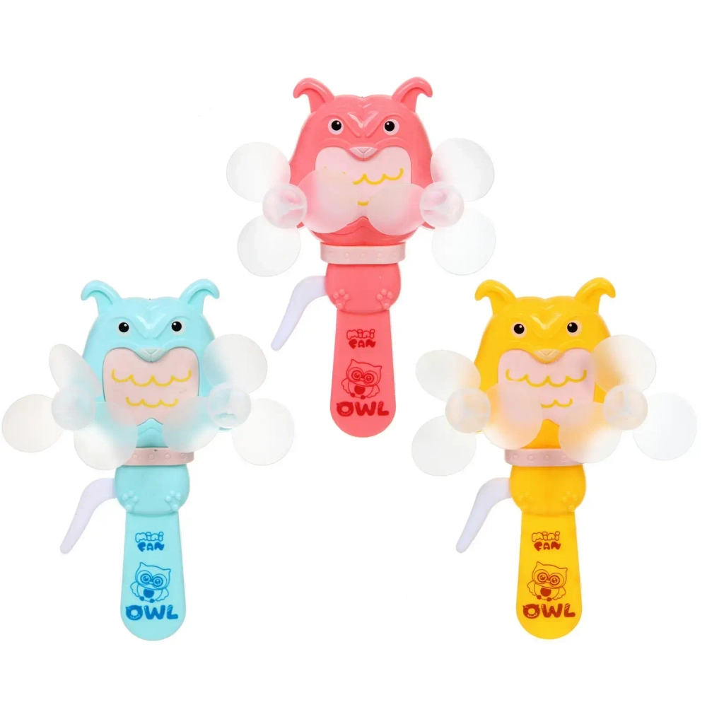 Вентилятор «Совушка» 17*9 см, микс