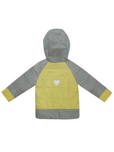 Куртка для девочек "Аглая" 30, 116р, св.желтый/серебро