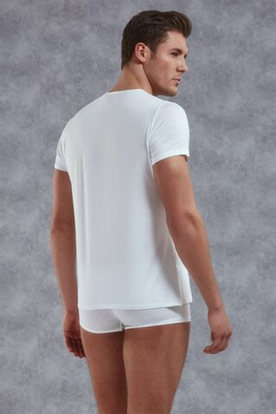 Классическая мужская футболка с горловиной на пуговках Doreanse Premium (Размер: M) (Цвет: белый)