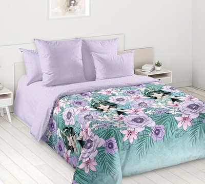 Постельное белье поплин 1,5 спальное Восточная сказка 1