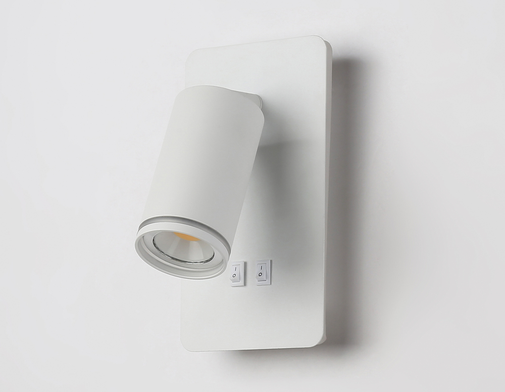 FW2465 WH белый GU10 max 12W+LED 4200K 9W 185*105*150