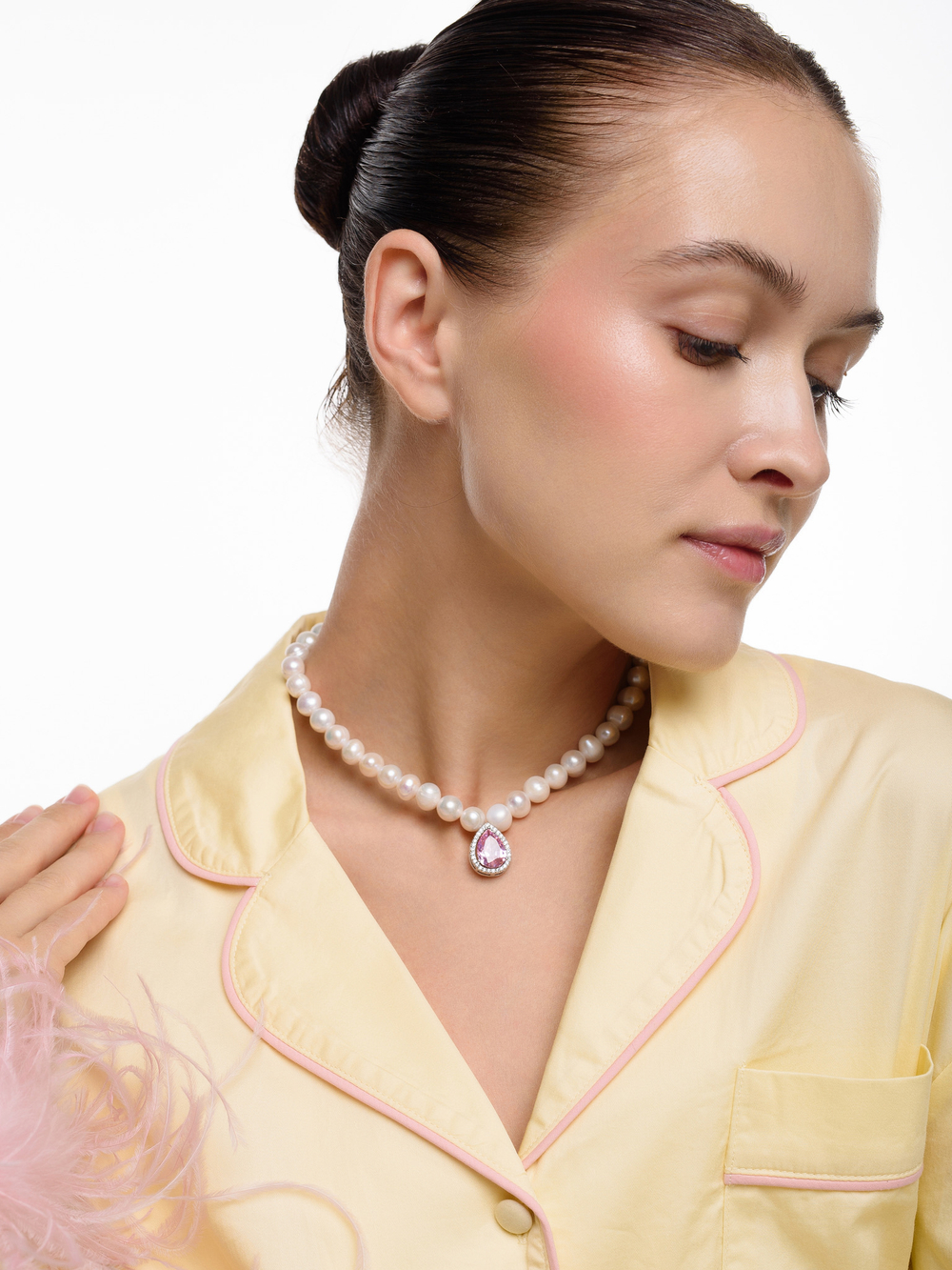 Колье "Constance Pearl" Pink