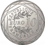 France 10 Euro 2015 – Astérix and the Values of the Republic: Liberté à Cheval. Silver Coin from the "Astérix and the Values of the Republic" Series