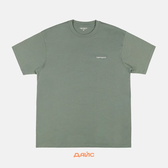 Футболка мужская Carhartt WIP Script Embroidery артикул:I030435_park - купить в магазине Дайс