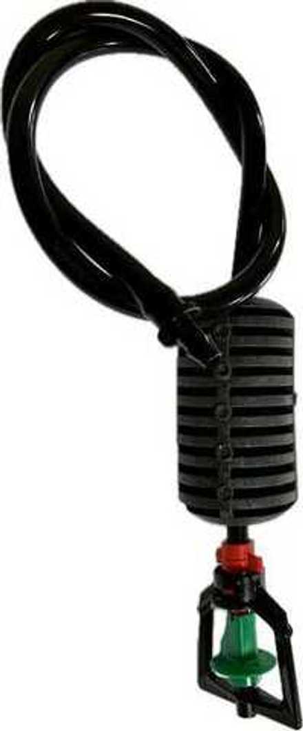 Микродождеватель полнооборотный, красное сопло, 110л/час, 4,7м радиус, с подвесом, без антикапли