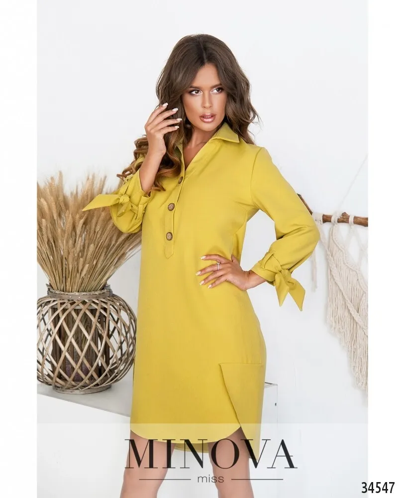 Платье 3127Н-горчичный Minova