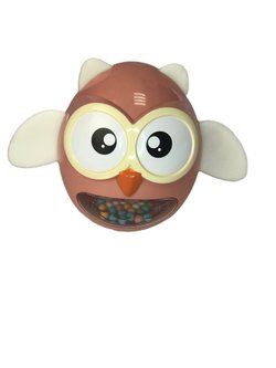 Погремушка Сова - неваляшка, цвет розовый (S-Y024)