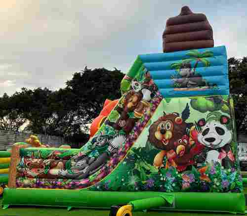 Коммерческий надувной батут «Прайд 2» с широким входом, 12*7*6 м