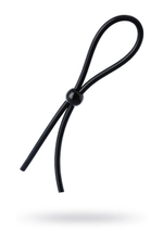 Лассо на пенис с одной бусиной A-toys (Цвет: черный)