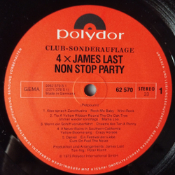 Винтажная виниловая пластинка LP 4 X James Last Джеймс Ласт (Germany 1974) El Condor Pasa