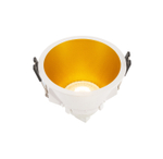 DK3026-WG Встраиваемый светильник, IP 20, 10 Вт, GU5.3, LED, белый/золотой, пластик