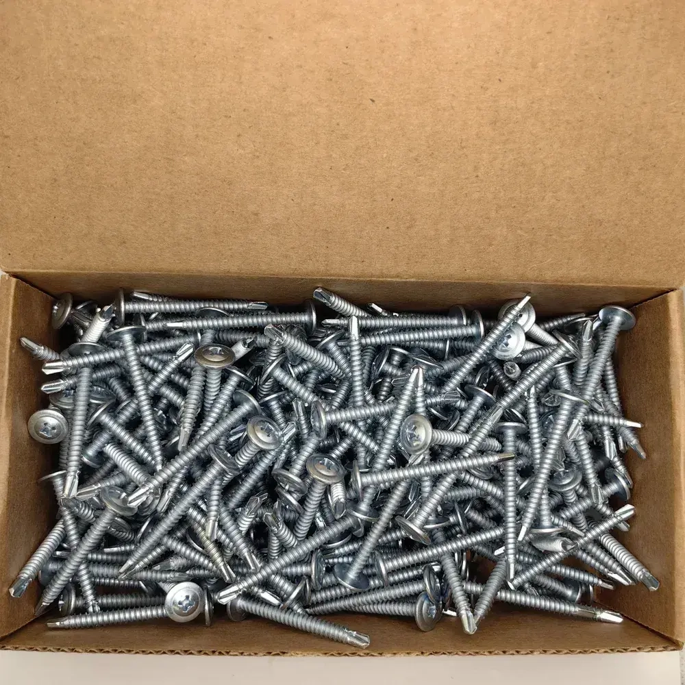 саморезы с прессшайбой 4.2х41 со сверлом оцинк. 1кг