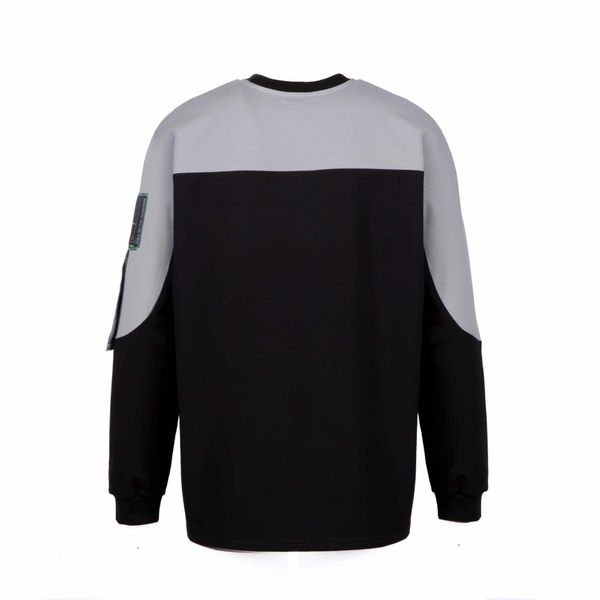 Лонгслив Facility Worker Черно-Серый - фото 3