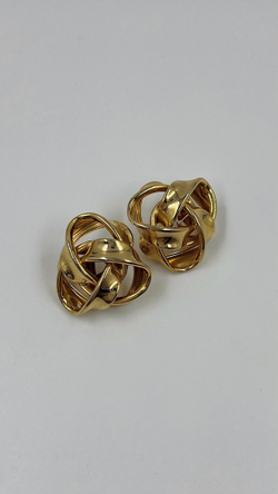 Крупные серьги узелки